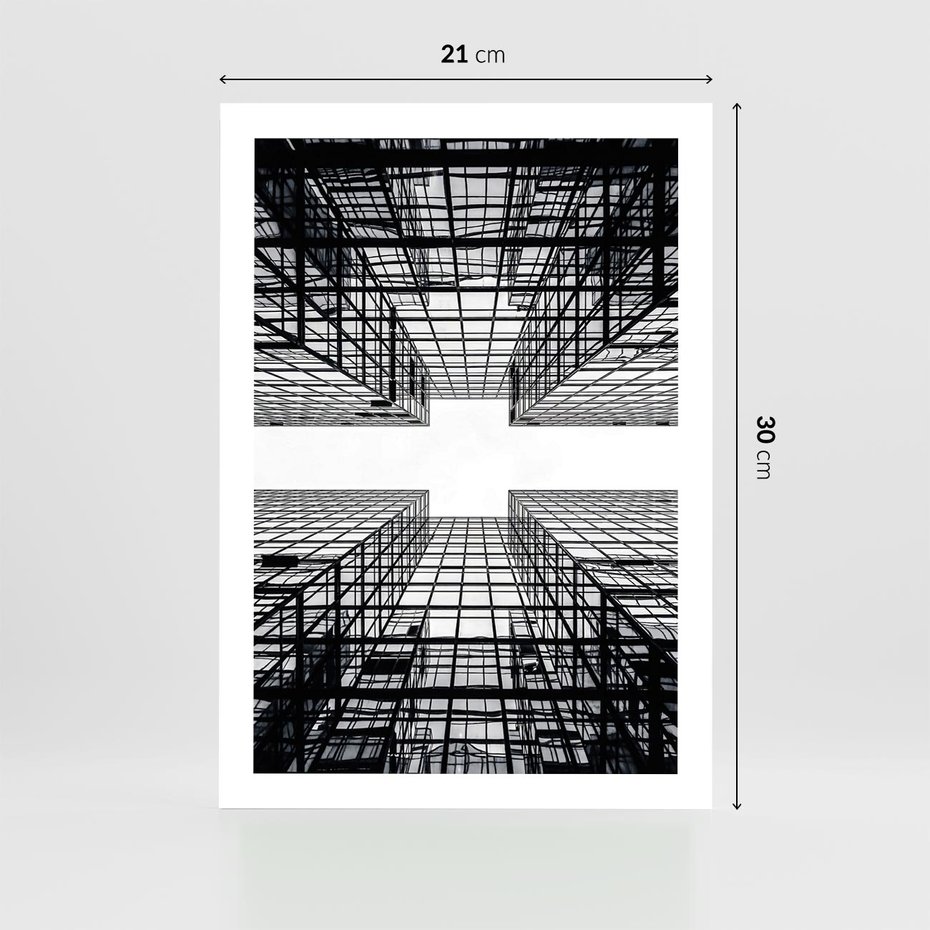 Plakat bez ramy 21x30 - Czar i Wielkość - wieżowce, architektura