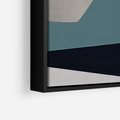 Obraz w ramie 70x100 - Szare Tło Plam - abstrakcyjne plamy, kształty - rama czarna