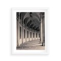 Plakat w ramie 40x50 - Kolumny Elegancji - architektura, kolumny - rama biała
