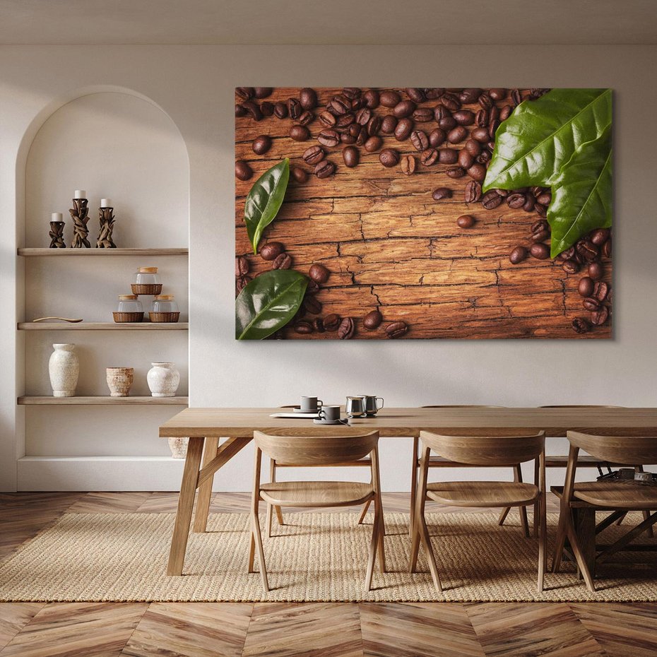Obraz na płótnie 100x70 - Zmysłowa kawa: aromat i smak - kawa
