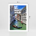 Plakat bez ramy 21x30 - Romantyczna gondola w Wenecji - Wenecja, gondola