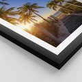 Plakat w ramie 40x50 - Rajskie palmy w tropikalnym raju - palmy, tropiki - rama czarna