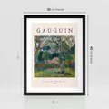 Plakat w ramie 30x40 - Gauguin: Reprodukcja i Typografia - Gauguin, reprodukcja - rama czarna