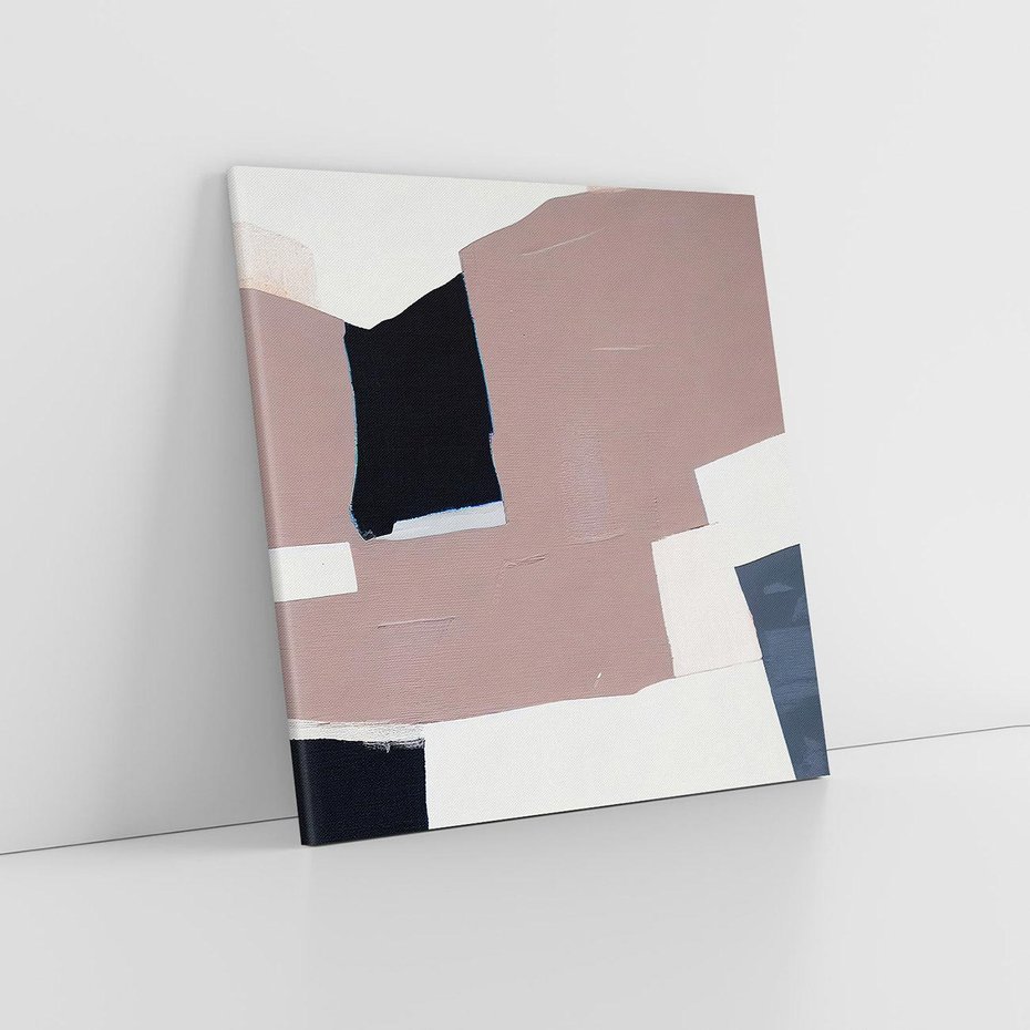 Obraz na płótnie 40x40 - Wyrażona cisza abstrakcji - abstrakcyjne, nieregularne kształty