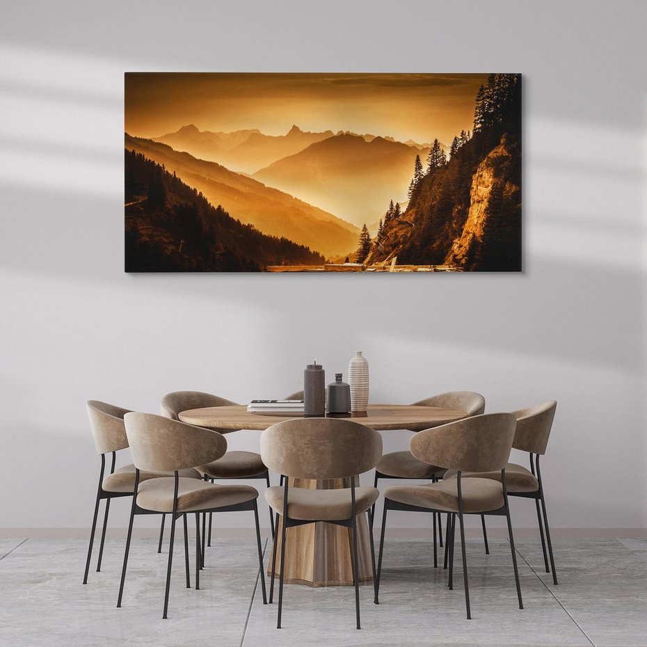 Obraz na płótnie 120x60 - Góry w krajobrazie - góry, krajobraz