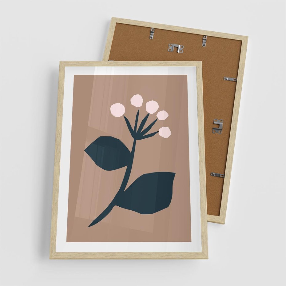 Plakat w ramie 50x70 - Rozbijające Granice - abstrakcyjny obraz, plakat - rama drewno