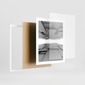 Plakat w ramie 40x50 - Architektura 3D - architektura, 3D - rama biała
