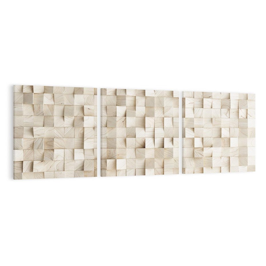 Obraz na płótnie 150x50 - Geometryczne 3D: Abstrakcyjna Harmonia - geometryczne, 3D