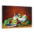Obraz na płótnie 100x70 - Kulinarna przygoda - do kuchni, przyprawy