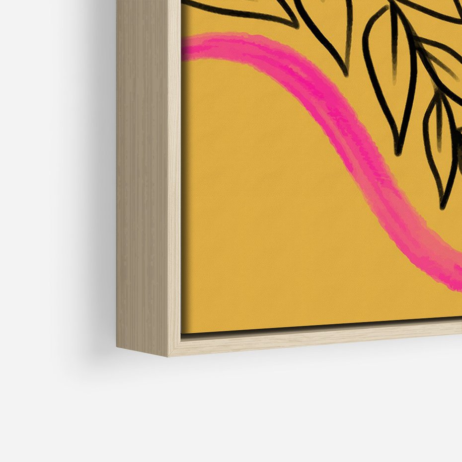 Obraz w ramie 80x120 - Wnętrza Form - abstrakcyjna kompozycja, różne tekstury - rama drewno