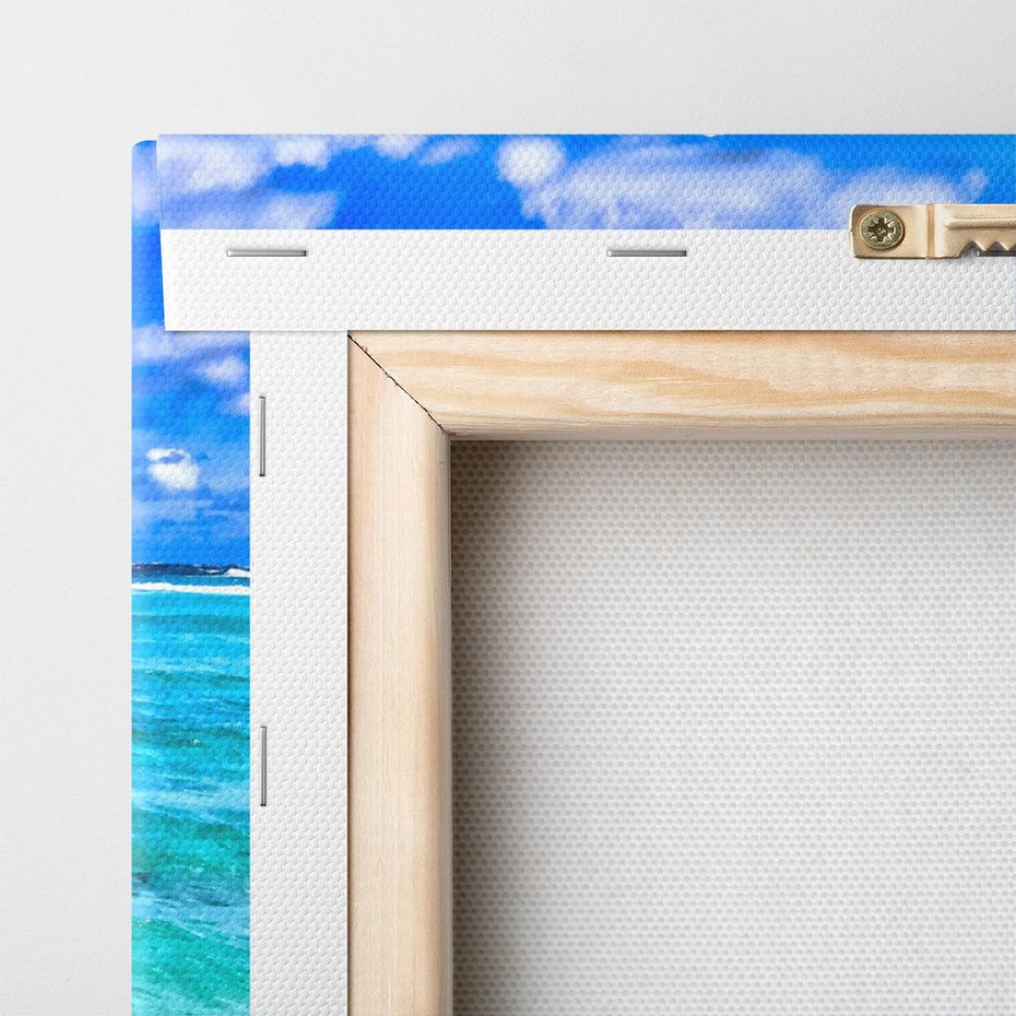 Obraz na płótnie 150x50 - Molo na Plaży Morza - molo, plaża