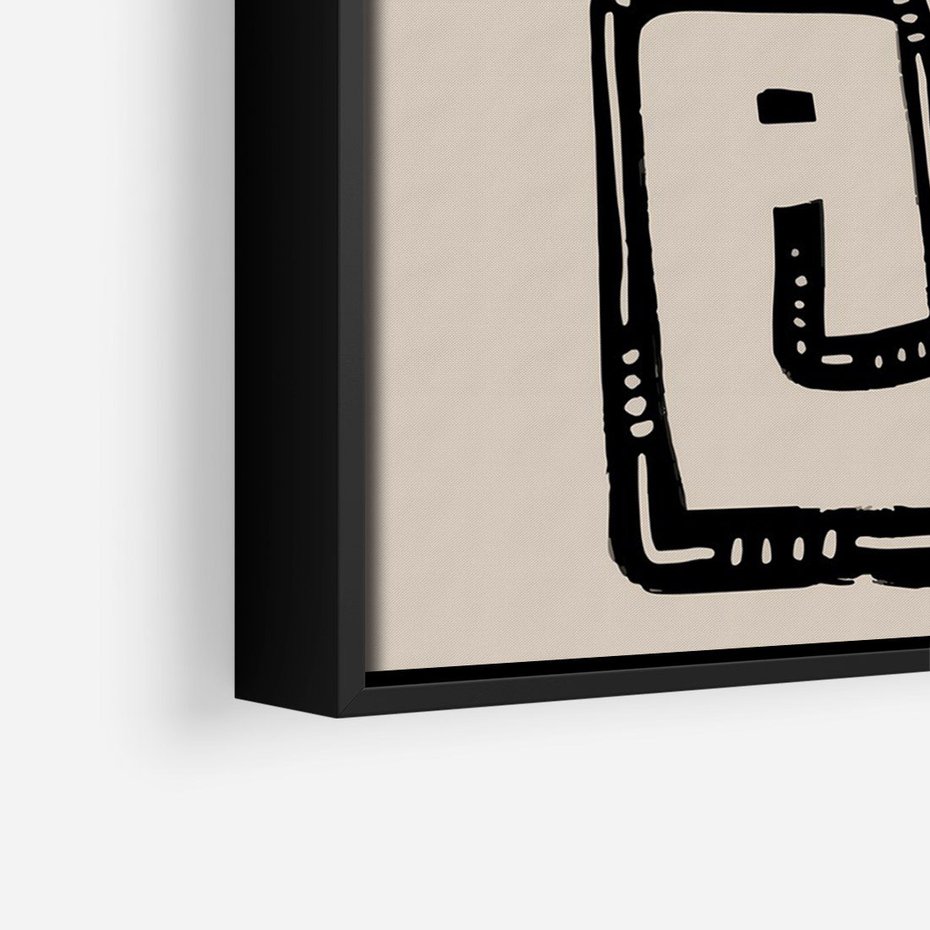 Obraz w ramie 50x70 - Migotliwa Symfonia Kwiatu - kwiat, nowoczesna grafika - rama czarna