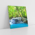 Obraz na płótnie 40x40 - Tajemniczy wodospad w tajskim lesie - Tajlandia, wodospad