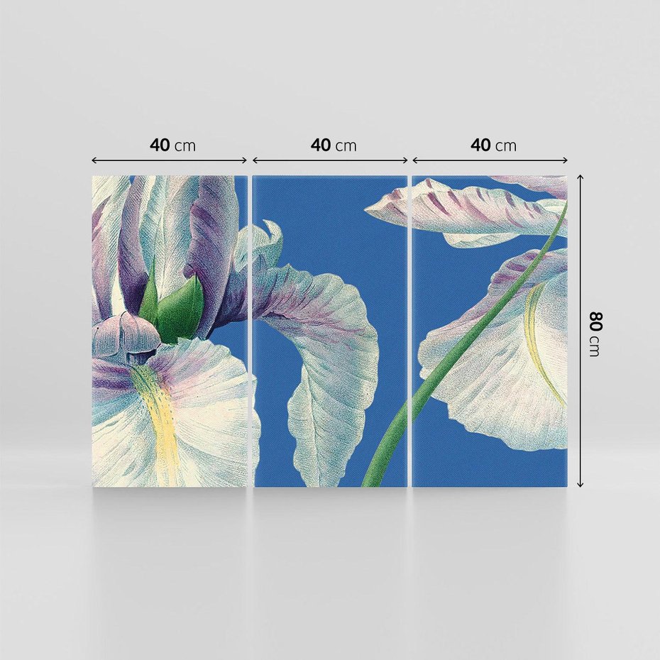 Obraz na płótnie 120x80 - Rapsodia malarskich gestów - wielkie kwiaty, zbliżenie