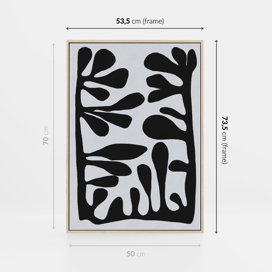 Obraz w ramie 50x70 - Taniec Kształtów - matisse, sztuka nowoczesna - rama drewno