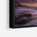 Obraz w ramie 50x50 - Spojrzenie w głąb duszy - zachód słońca, zmierzch - rama czarna
