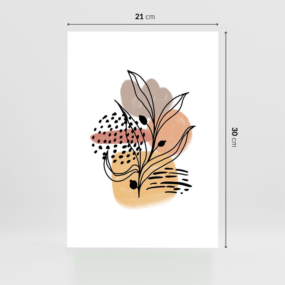 Plakat bez ramy 21x30 - Rozkwitająca Innowacja - abstrakcja, sztuka nowoczesna