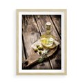Plakat w ramie 50x70 - Oliwki w restauracji - oliwa, oliwki - rama drewno
