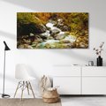 Obraz na płótnie 100x50 - Śpiew Strumienia - strumień, górski
