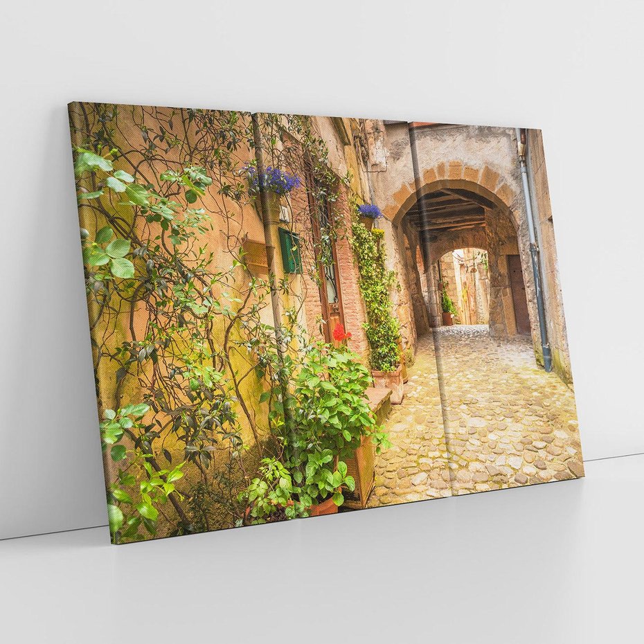 Obraz na płótnie 120x80 - tajemnicze przejście - uliczka, miasto