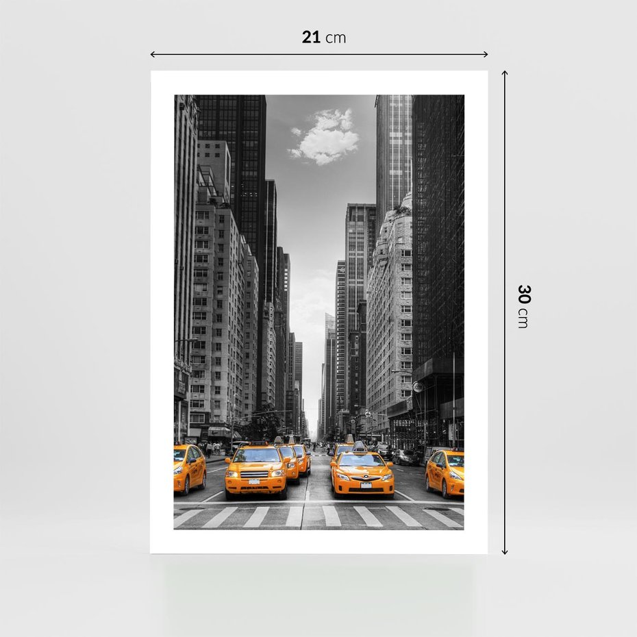 Plakat bez ramy 21x30 - Wibracje Nowego Jorku - miasto, Nowy Jork