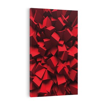 Obraz na płótnie 80x120 - Geometryczny 3D - abstrakcyjna kompozycja - geometryczny, 3D