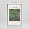 Plakat w ramie 50x70 - Reprodukcja Moneta - Monet, reprodukcja - rama czarna