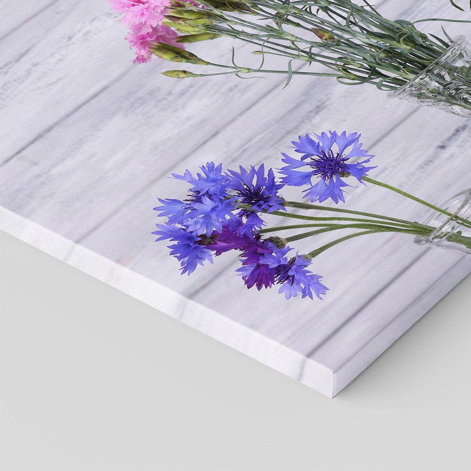 Obraz na płótnie 120x80 - Kwiatowe impresje - kwiaty,