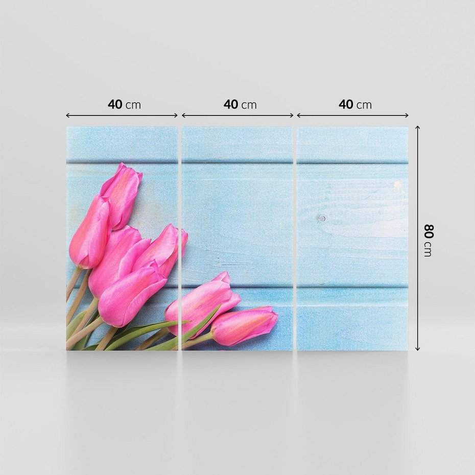 Obraz na płótnie 120x80 - Piękno w pełnym rozkwicie - kwiaty, tulipany