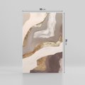 Obraz na płótnie 50x70 - Płynne Fale - abstrakcja, neutralne kolory