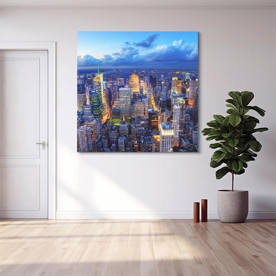 Obraz na płótnie 40x40 - Energia wielkiego miasta - Nowy Jork, NY