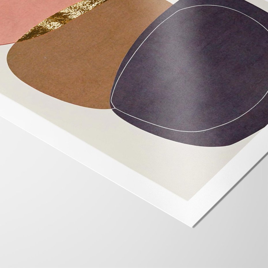 Plakat bez ramy 50x70 - Rozkwitające Przenikające Formy - abstrakcyjny obraz, geometryczne formy