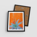 Plakat w ramie 40x50 - Naturalna Harmonia - kaktusy, liście - rama czarna