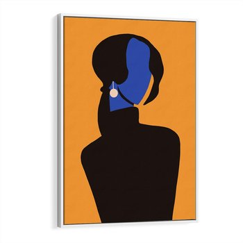 Obraz w ramie 80x120 - Transformacja Form - sztuka nowoczesna, plakat - rama biała