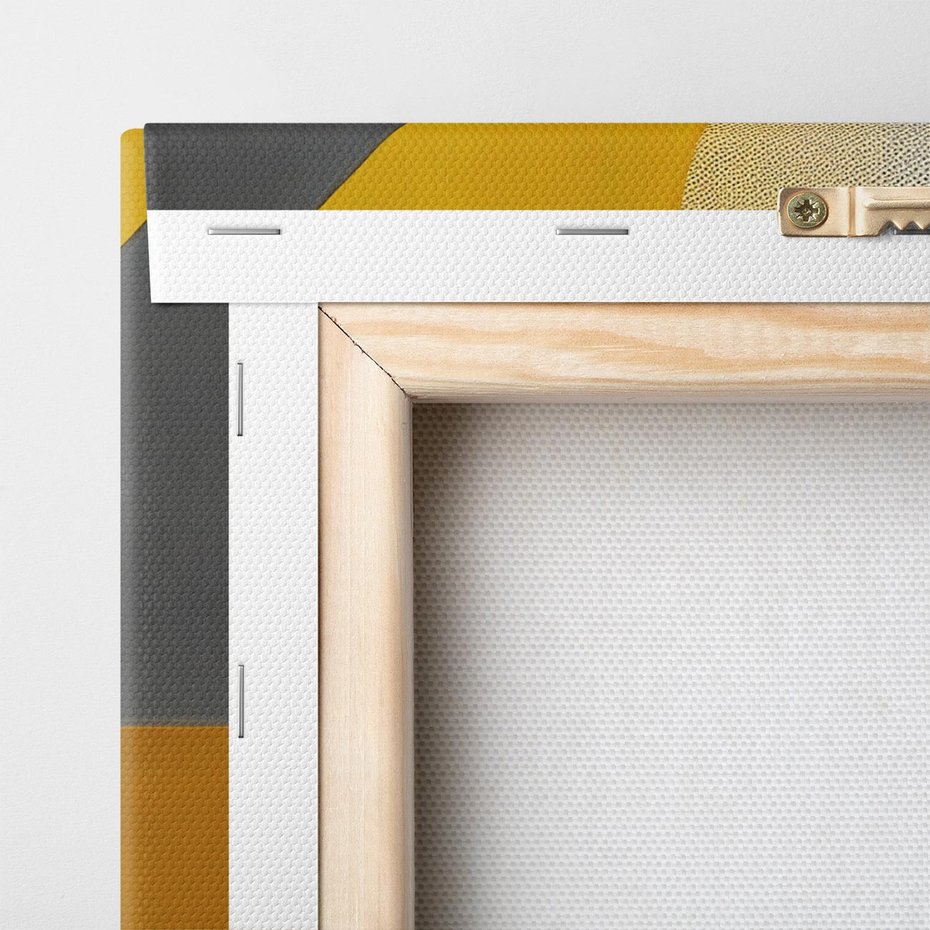 Obraz na płótnie 100x70 - Harmonia migoczących ognisk - intensywne ciepłe kolory, słoneczny żółty