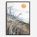 Obraz w ramie 50x70 - Zaklęty Wschód - akwarela, obraz - rama czarna