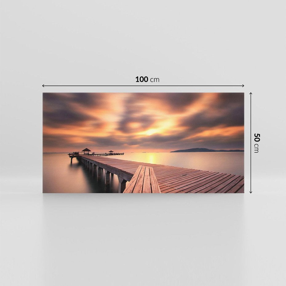 Obraz na płótnie 100x50 - Marina nad Oceanem - Tajlandia, marina