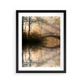 Plakat w ramie 40x50 - Romantyczny Mostek - mostek, romantyczny - rama czarna