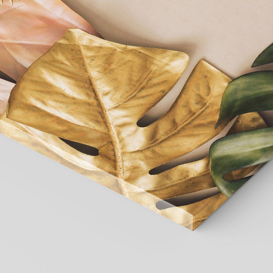 Obraz na płótnie 120x80 - Monstera Liście Kwiat - monstera, liście