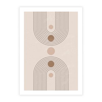 Plakat bez ramy 30x40 - Zgeometryzowane Wizje - boho plakat, minimalizm