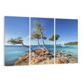 Obraz na płótnie 120x80 - Korsyka - morze i drzewa - Korsyka, morze