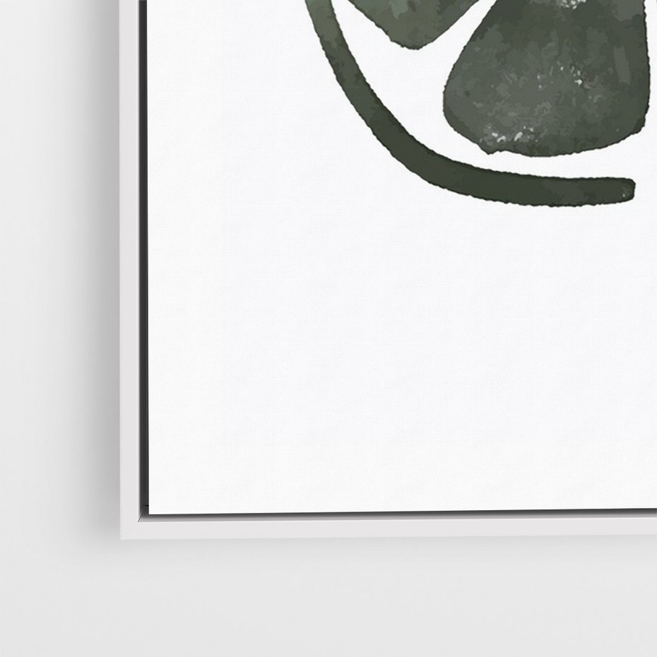 Obraz w ramie 80x120 - Cytrynowe Echo - minimalistyczny plakat, cytryna - rama biała