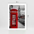 Plakat bez ramy 50x70 - Budka w Londynie - Londyn, budka