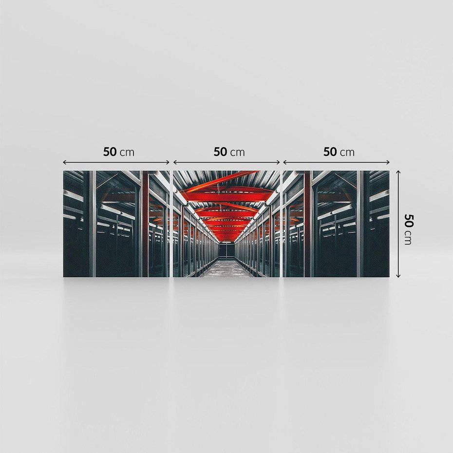 Obraz na płótnie 150x50 - Nieskończoność Przestrzeni - korytarz, perspektywa