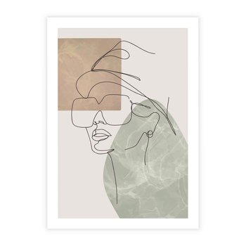 Plakat bez ramy 30x40 - Geometria i Szkic - nowoczesny obraz, grafika