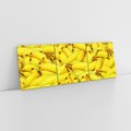 Obraz na płótnie 120x40 - Banany Owocowy Uśmiech - banany, owoce