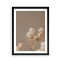 Plakat w ramie 50x70 - Przezroczyste piękno - gipsówka, suche - rama czarna