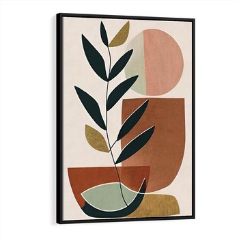 Obraz w ramie 70x100 - Migocące Boho Wnętrza - boho obraz, abstrakcja - rama czarna