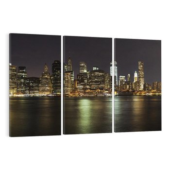 Obraz na płótnie 120x80 - Nowy Jork nocą - New York, Nowy