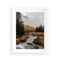 Plakat w ramie 40x50 - W Górskiej Dolinie - artystyczna fotografia, las - rama biała
